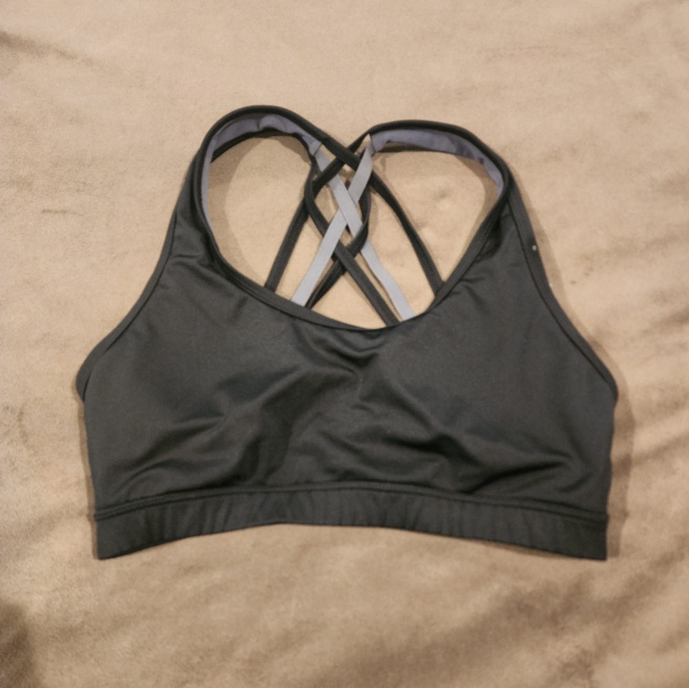 Black Strappy Sports Bra BCG medium